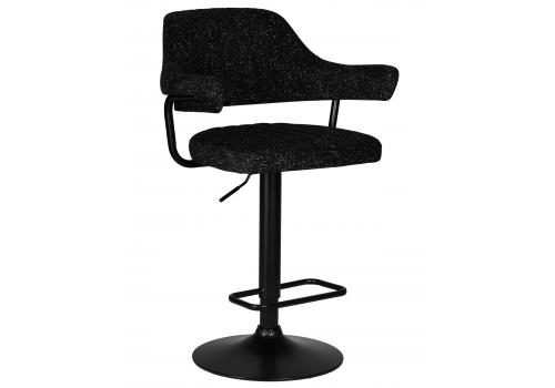  Стул барный DOBRIN CHARLY BLACK, черный твид (LEO18), фото 1 
