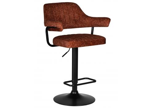  Стул барный DOBRIN CHARLY BLACK, терракотовый твид (LEO56), фото 1 