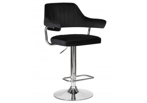  Стул барный DOBRIN CHARLY, черный велюр (MJ9-101), фото 1 