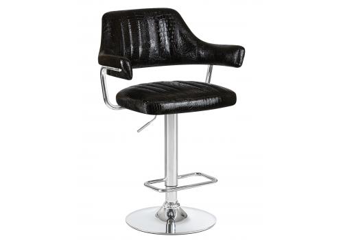 Стул барный DOBRIN CHARLY, чёрный крокодил, фото 1 