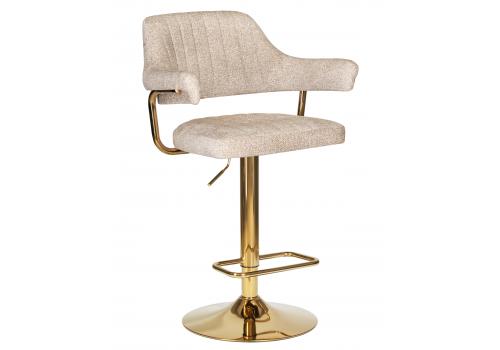  Стул барный DOBRIN CHARLY GOLD, бежевый твид (LEO26), фото 1 