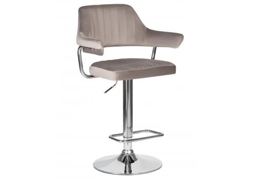  Стул барный DOBRIN CHARLY, серый велюр (MJ9-75), фото 1 