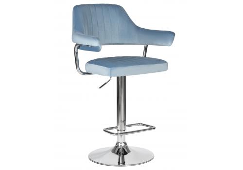  Стул барный DOBRIN CHARLY, пудрово-голубой велюр (MJ9-74), фото 1 