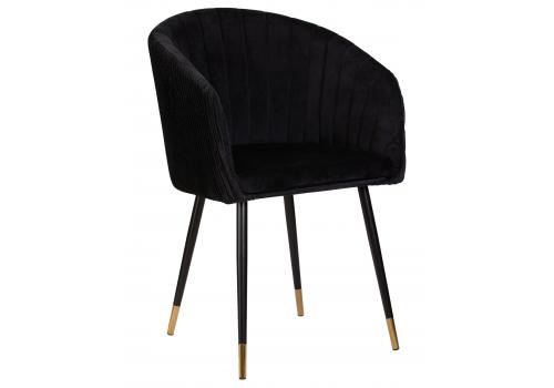  Стул обеденный DOBRIN MARY, черный велюр (1922-21), фото 1 