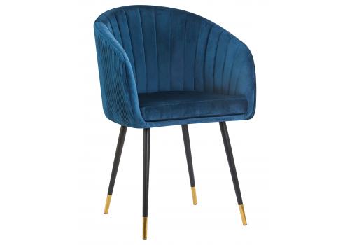  Стул обеденный DOBRIN MARY, синий велюр (1922-20), фото 1 