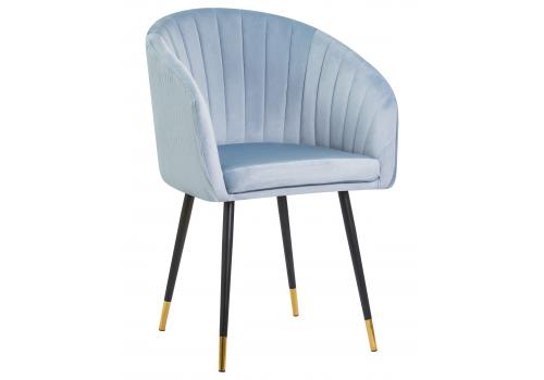  Стул обеденный DOBRIN MARY, серо-голубой велюр (1922-6), фото 1 