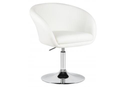  Кресло дизайнерское DOBRIN EDISON, белый, фото 1 