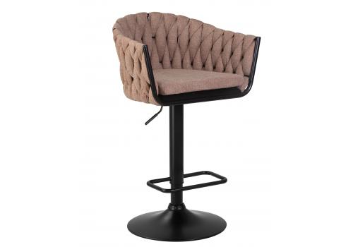  Стул барный DOBRIN LEON, коричневая ткань (LAR 275-3), фото 1 
