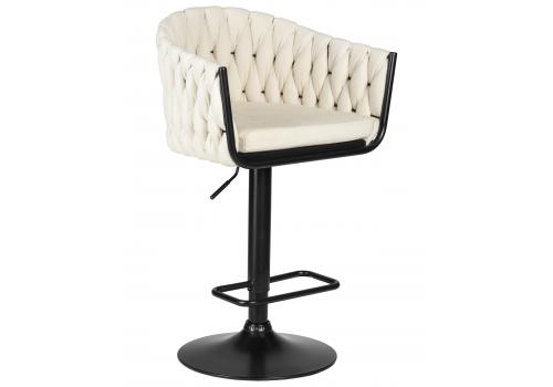  Стул барный DOBRIN LEON, кремовая ткань (LAR 275-33), фото 1 