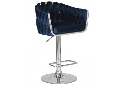  Стул барный DOBRIN MARCEL, синий велюр (MJ9-117), фото 1 