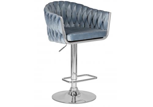  Стул барный DOBRIN MARCEL, пудрово-голубой велюр (MJ9-74), фото 1 