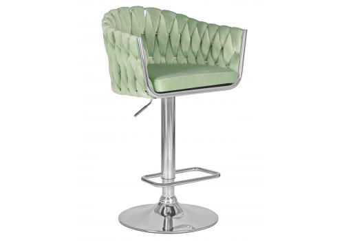  Стул барный DOBRIN MARCEL, пудрово-мятный велюр (MJ9-87), фото 1 