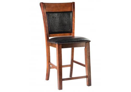  Стул полубарный DOBRIN ALAN COUNTER, эспрессо, чёрный, фото 1 