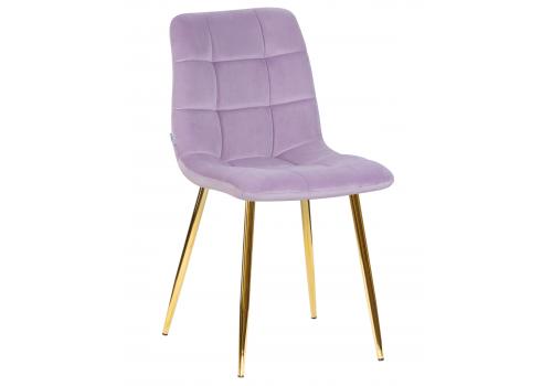  Стул обеденный DOBRIN ALEX, золотые ножки, фиолетовый велюр (V108-49), фото 1 
