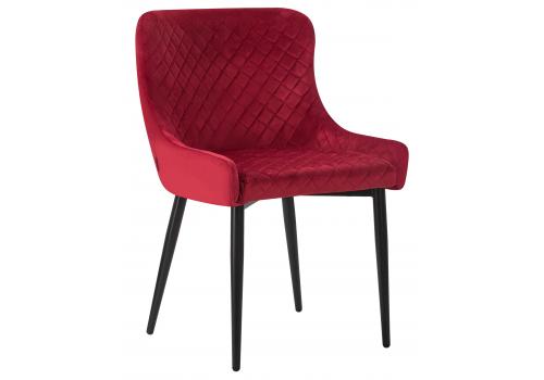  Стул обеденный DOBRIN RICHARD, черные матовые ножки, бордовый велюр (V108-85), фото 1 