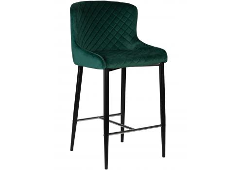  Стул барный DOBRIN CHRISTIAN'75, черные ножки, зеленый велюр (V108-64), фото 1 