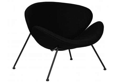  Кресло дизайнерское DOBRIN EMILY, черный ткань AF9, черное основание, фото 1 