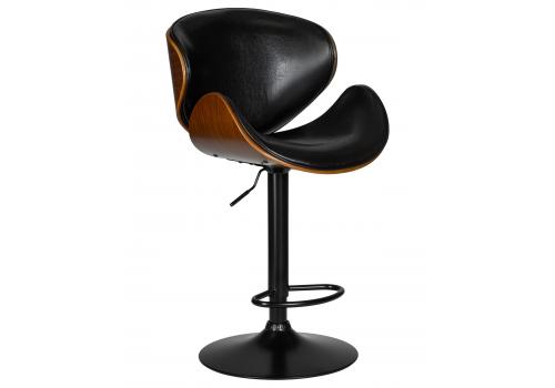  Стул барный DOBRIN JACK BLACK, цвет черный глянец PU ABD 002, фото 1 