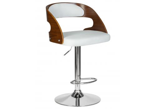  Стул барный DOBRIN NICK, цвет белый PU ABA 008, фото 1 