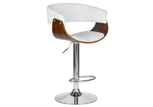  Стул барный DOBRIN OSTIN, цвет белый PU ABA 008, фото 1 