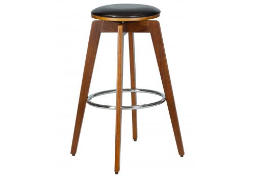  Табурет барный DOBRIN TOM'77, цвет черный глянец PU ABD 002, фото 1 