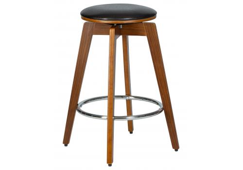  Табурет полубарный DOBRIN TOM'66, цвет черный глянец PU ABD 002, фото 1 