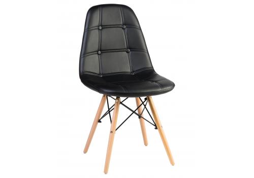  Стул обеденный DOBRIN BENNET, ножки светлый бук, чёрный, фото 1 