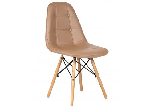  Стул обеденный DOBRIN BENNET, ножки светлый бук, коричневый, фото 1 