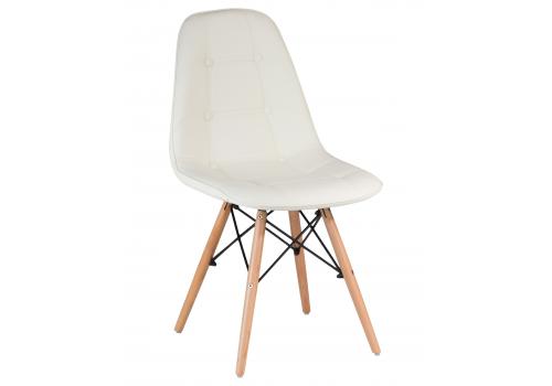  Стул обеденный DOBRIN BENNET, ножки светлый бук, кремовый, фото 1 