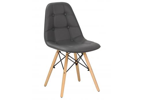  Стул обеденный DOBRIN BENNET, ножки светлый бук, серый, фото 1 