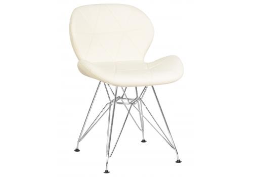  Стул обеденный DOBRIN BUTTERFLY CHROME, ножки хром, цвет кремовый, фото 1 
