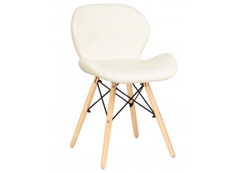  Стул обеденный DOBRIN BUTTERFLY, ножки светлый бук, цвет сиденья кремовый, фото 1 
