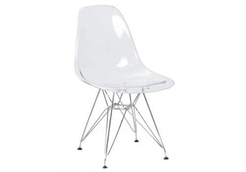  Стул обеденный DOBRIN DSR CASPER, ножки хром, цвет прозрачный, фото 1 