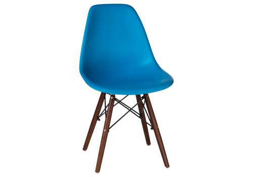  Стул обеденный LMZL-PP623, ножки тёмный бук, цвет сиденья голубой, фото 1 