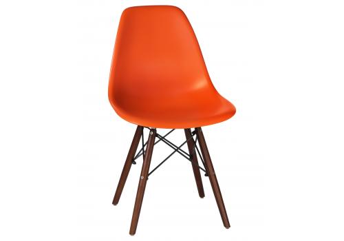  Стул обеденный LMZL-PP623, ножки тёмный бук, цвет сиденья оранжевый, фото 1 