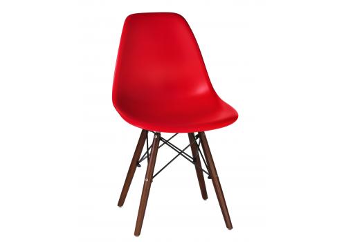  Стул обеденный LMZL-PP623, ножки тёмный бук, цвет сиденья красный, фото 1 