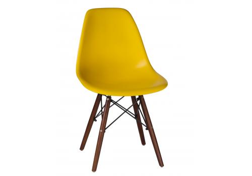  Стул обеденный LMZL-PP623, ножки тёмный бук, цвет сиденья жёлтый, фото 1 