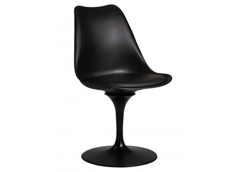  Стул обеденный DOBRIN TULIP, черное основание, цвет черный (B-03), фото 1 
