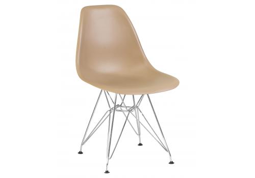  Стул обеденный DOBRIN DSR, ножки хром, цвет бежевый (GR-03), фото 1 