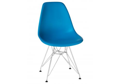  Стул обеденный DOBRIN DSR, ножки хром, цвет голубой (BE-02), фото 1 