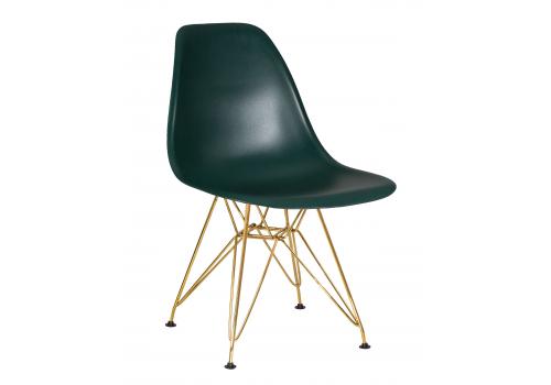  Стул обеденный DOBRIN DSR, ножки золотые, цвет тёмно-зеленый (G-13), фото 1 
