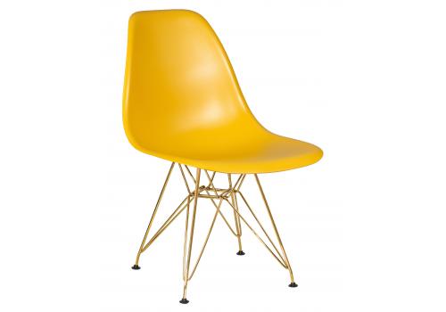  Стул обеденный DOBRIN DSR, ножки золотые, цвет горчичный (Y-03), фото 1 