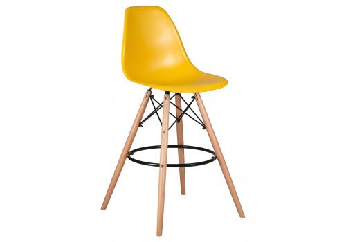  Стул барный DOBRIN DSW BAR, ножки светлый бук, цвет горчичный (Y-03), фото 1 
