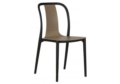  Стул обеденный DOBRIN ADAM, черный/бежевый, фото 1 