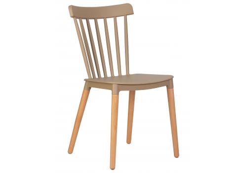  Стул обеденный DOBRIN THEO, ножки светлый бук, цвет бежевый (GR-03), фото 1 
