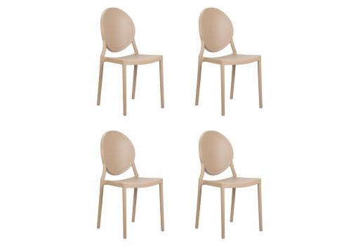 Набор 4 шт Стул обеденный DOBRIN ALBERT, цвет бежевый, фото 1 