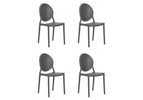  Набор 4 шт Стул обеденный DOBRIN ALBERT, цвет серый, фото 1 