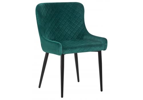  Стул обеденный DOBRIN RICHARD, черные матовые ножки, зелёный велюр (V108-64), фото 1 