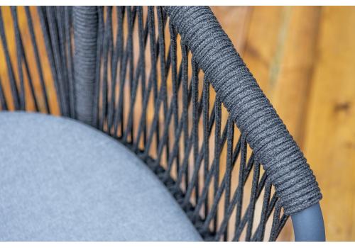  "Романо" обеденная группа на 6 персон, каркас темно-серый, роуп темно-серый, фото 9 