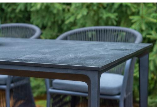  "Романо" обеденная группа на 6 персон, каркас темно-серый, роуп темно-серый, фото 10 